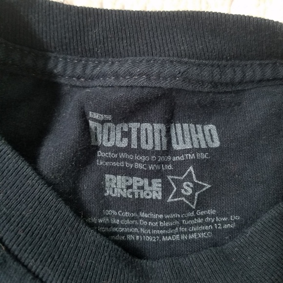 🖤Doctor Who TARDIS blueprint long sleeve - Picture 3 of 6